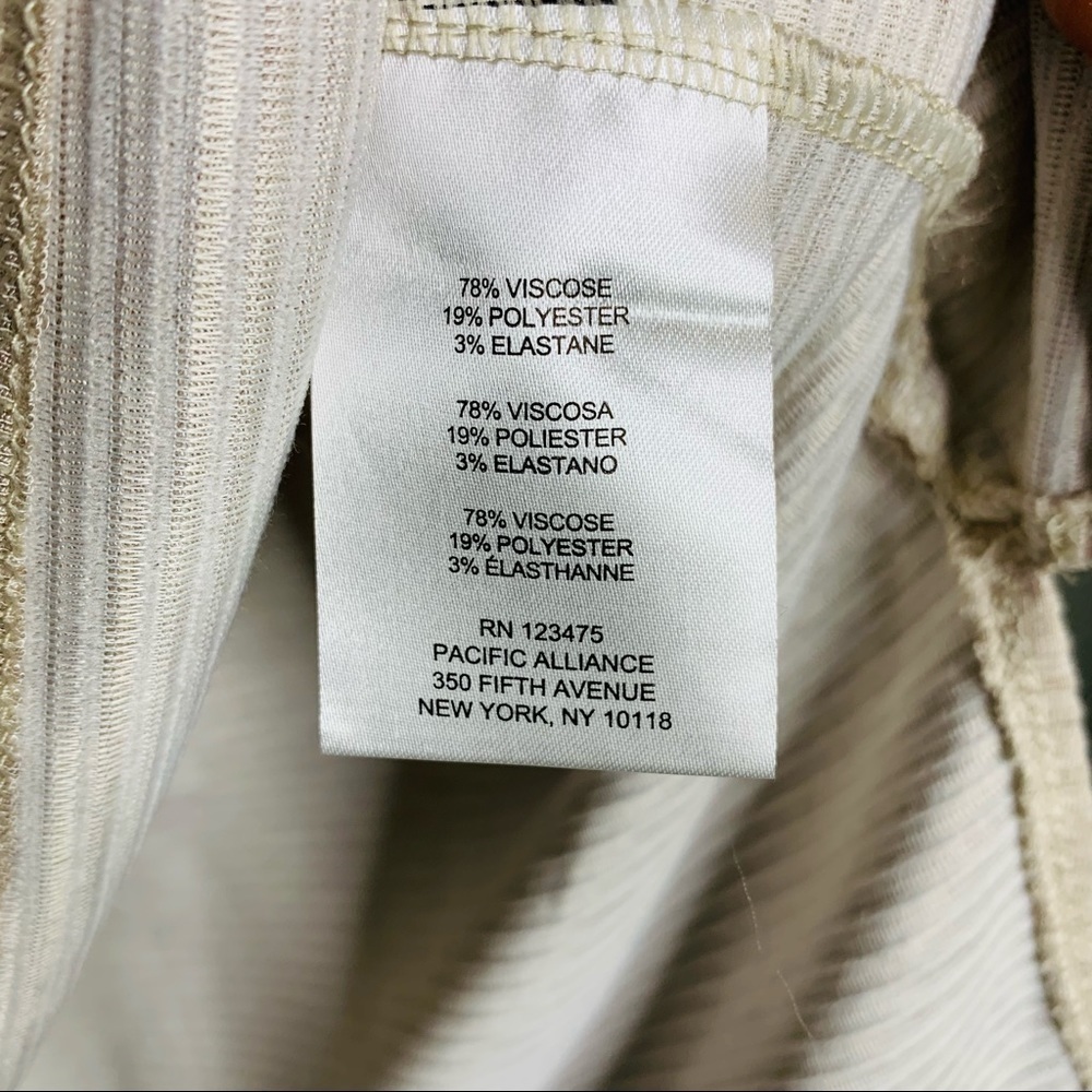 Jones New York Ribbed 3/4 Sleeved Hi Low Tunic Top - Picture 3 of 9